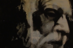 der Künstler ist anwesend - 40x40cm - Acryl auf Leinwand-2020
